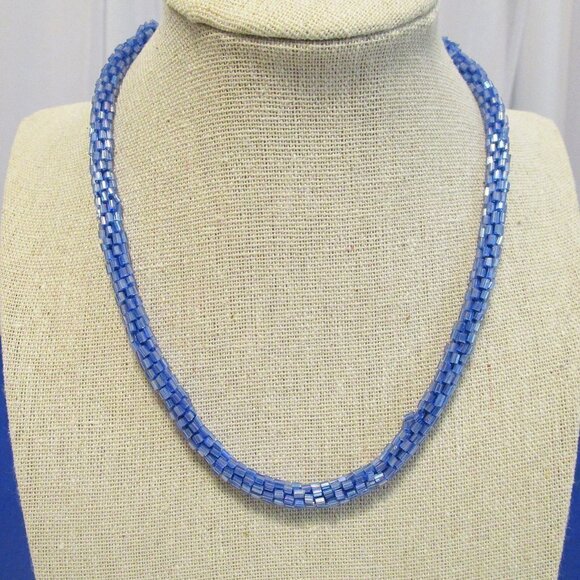None Jewelry - Vintage Blue Irridescent Necklace